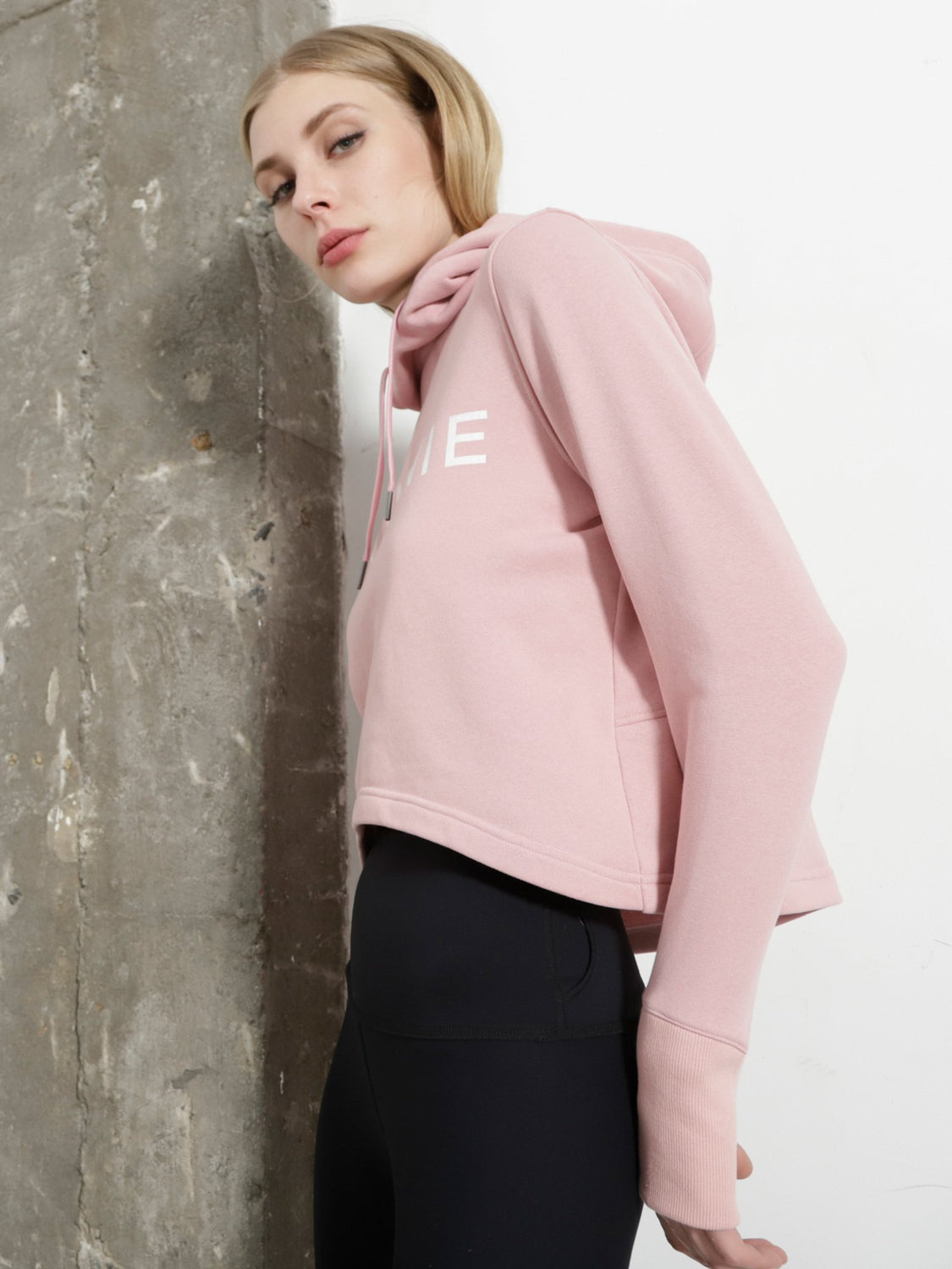 HI LO LOGO HOODIE, PINK