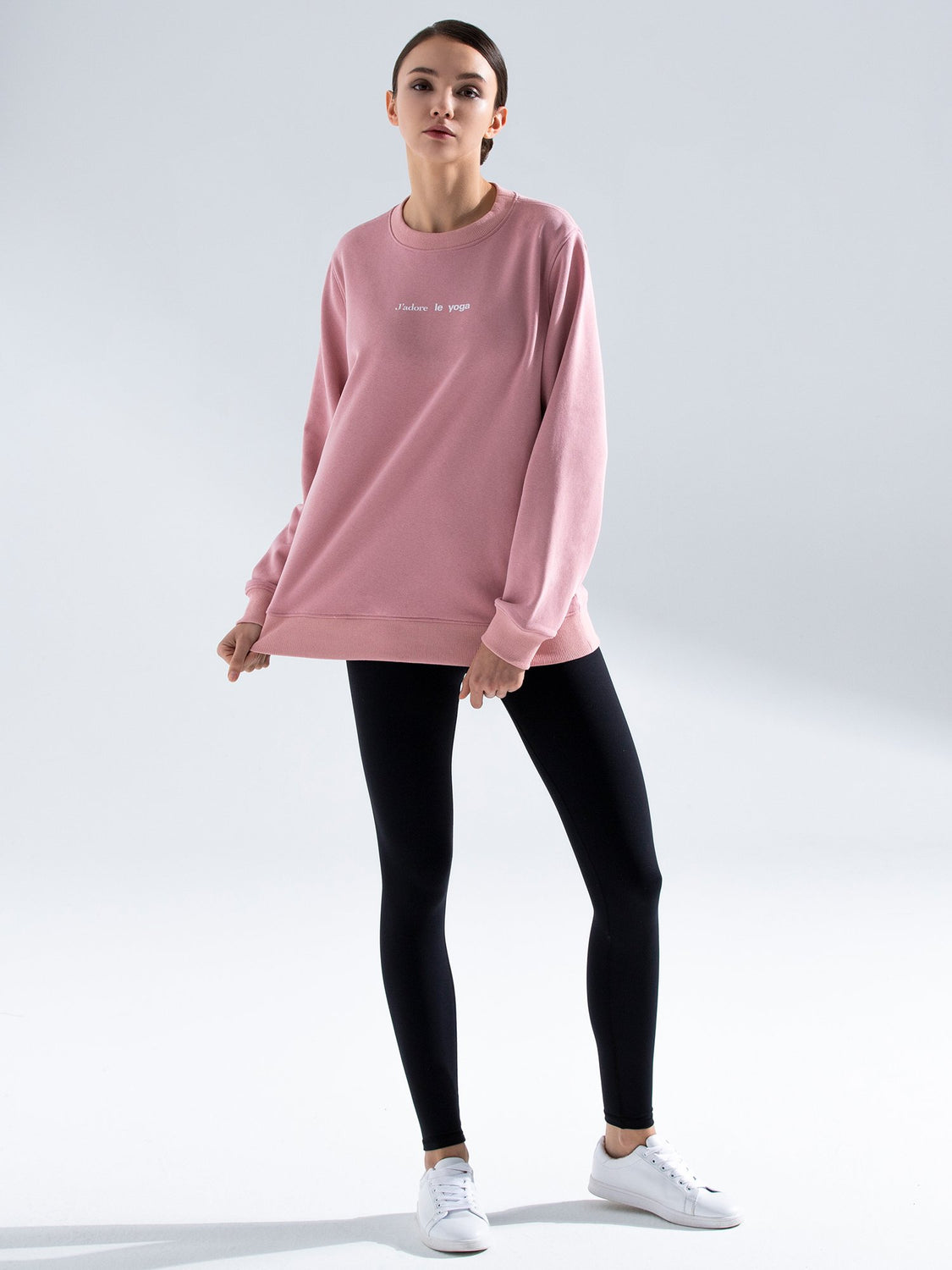 FRENCH YOGA SWEATSHIRT, PINK