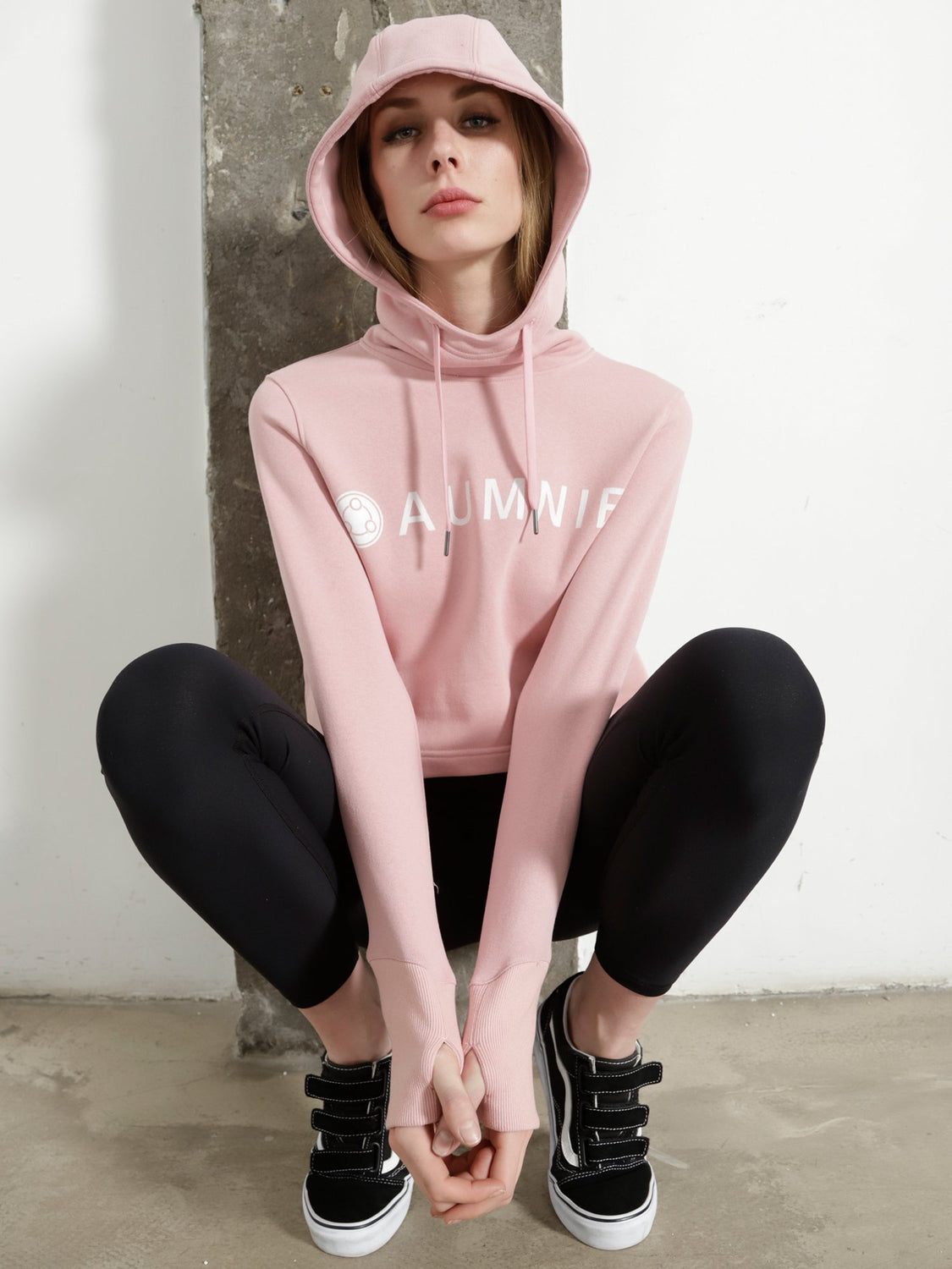 HI LO LOGO HOODIE, PINK