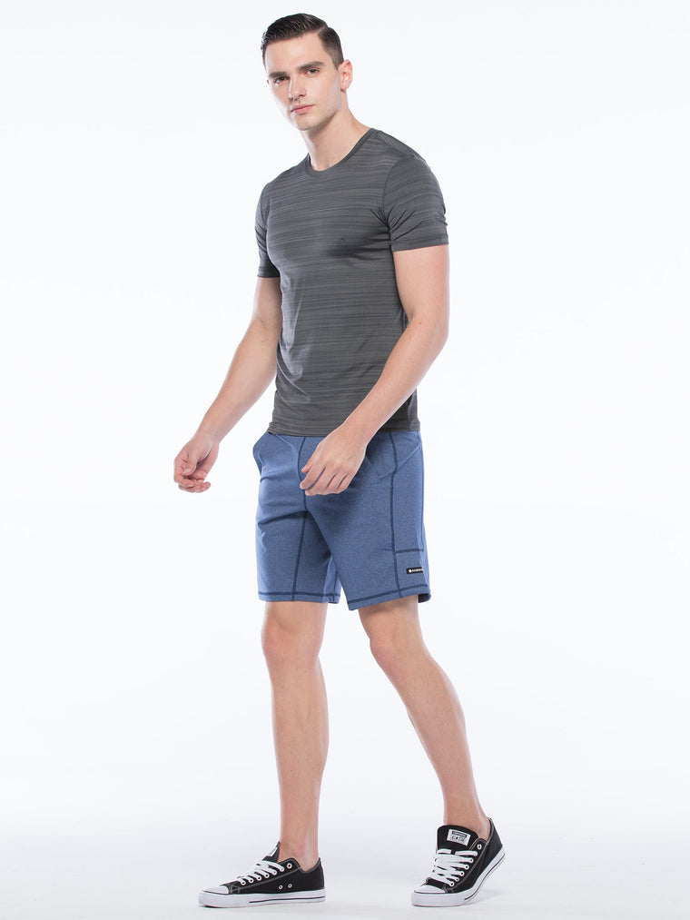SPEED SHORT, HEATHER BLUE
