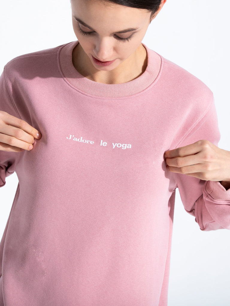 FRENCH YOGA SWEATSHIRT, PINK