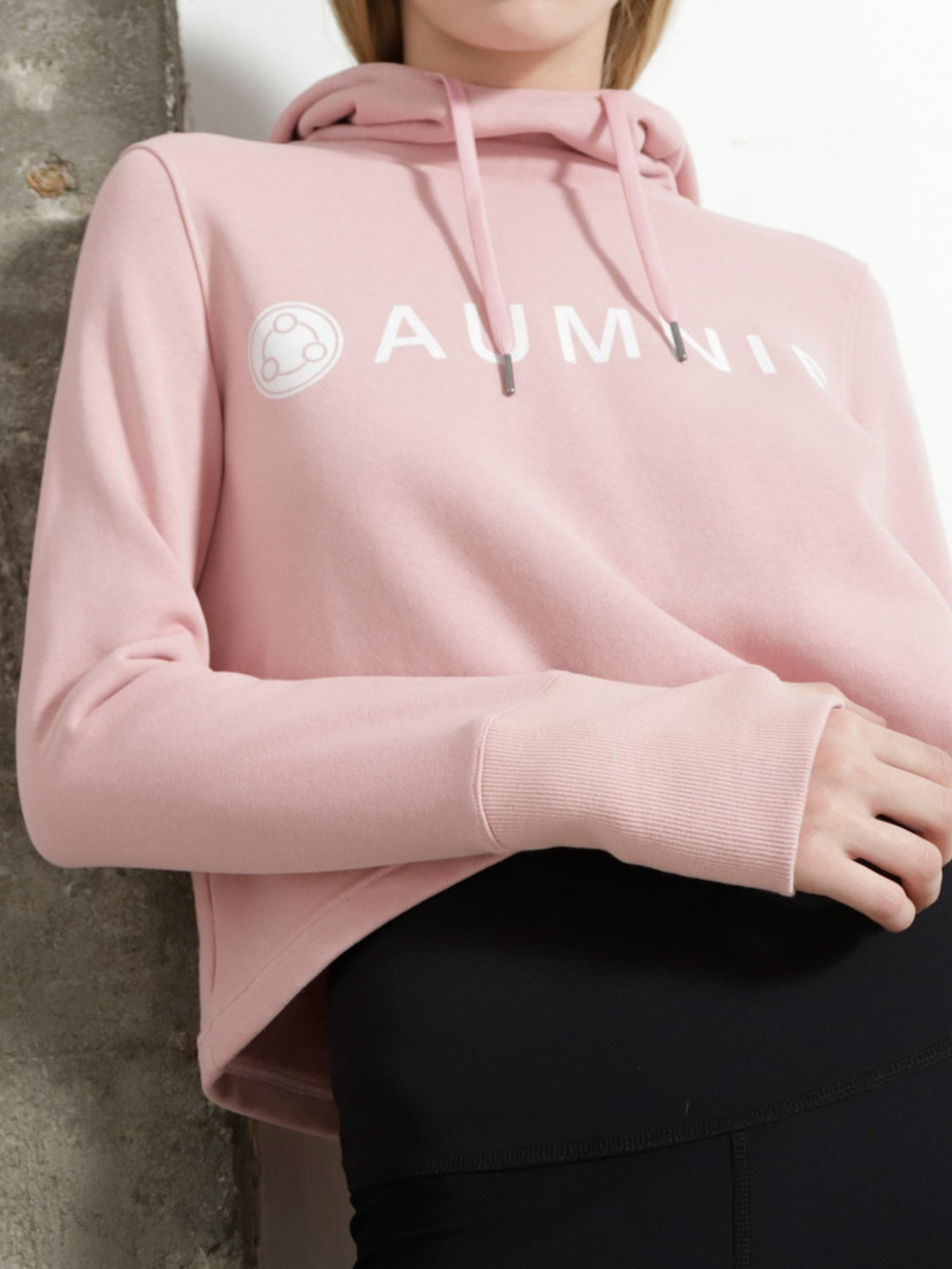 HI LO LOGO HOODIE, PINK