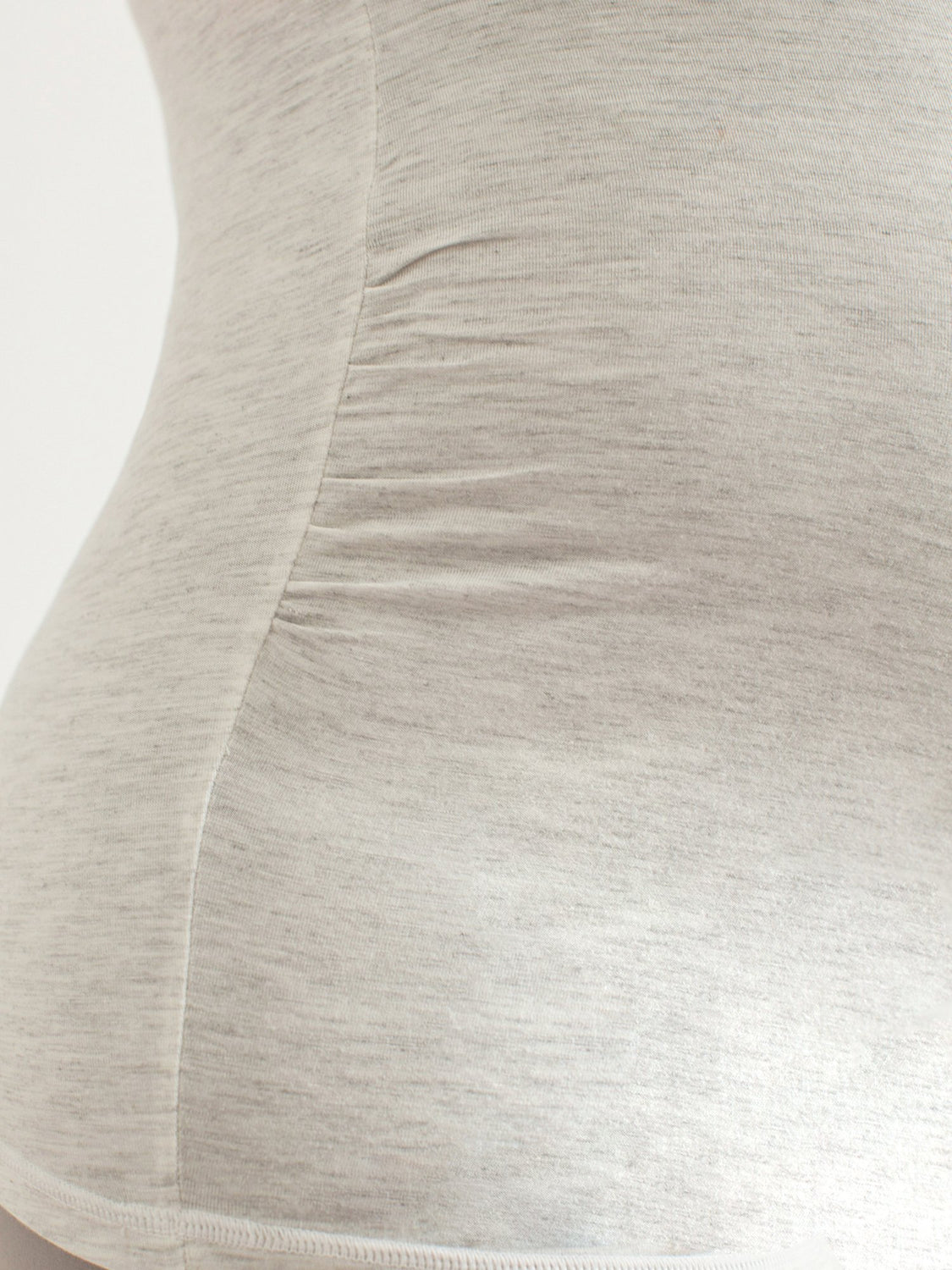 SOFT STRETCH MATERNITY TANK, LIGHT HEATHER GREY