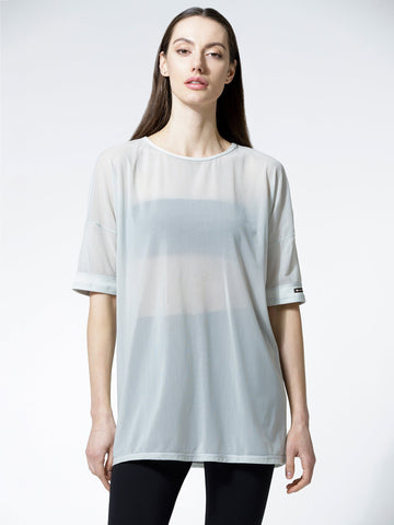 OVERSIZED MESH TEE, SEASALT