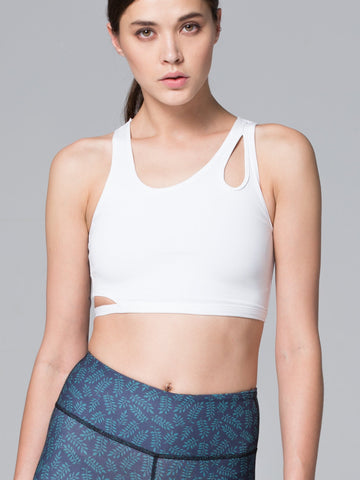AQUARIUS BRA, WHITE/WHITE MESH