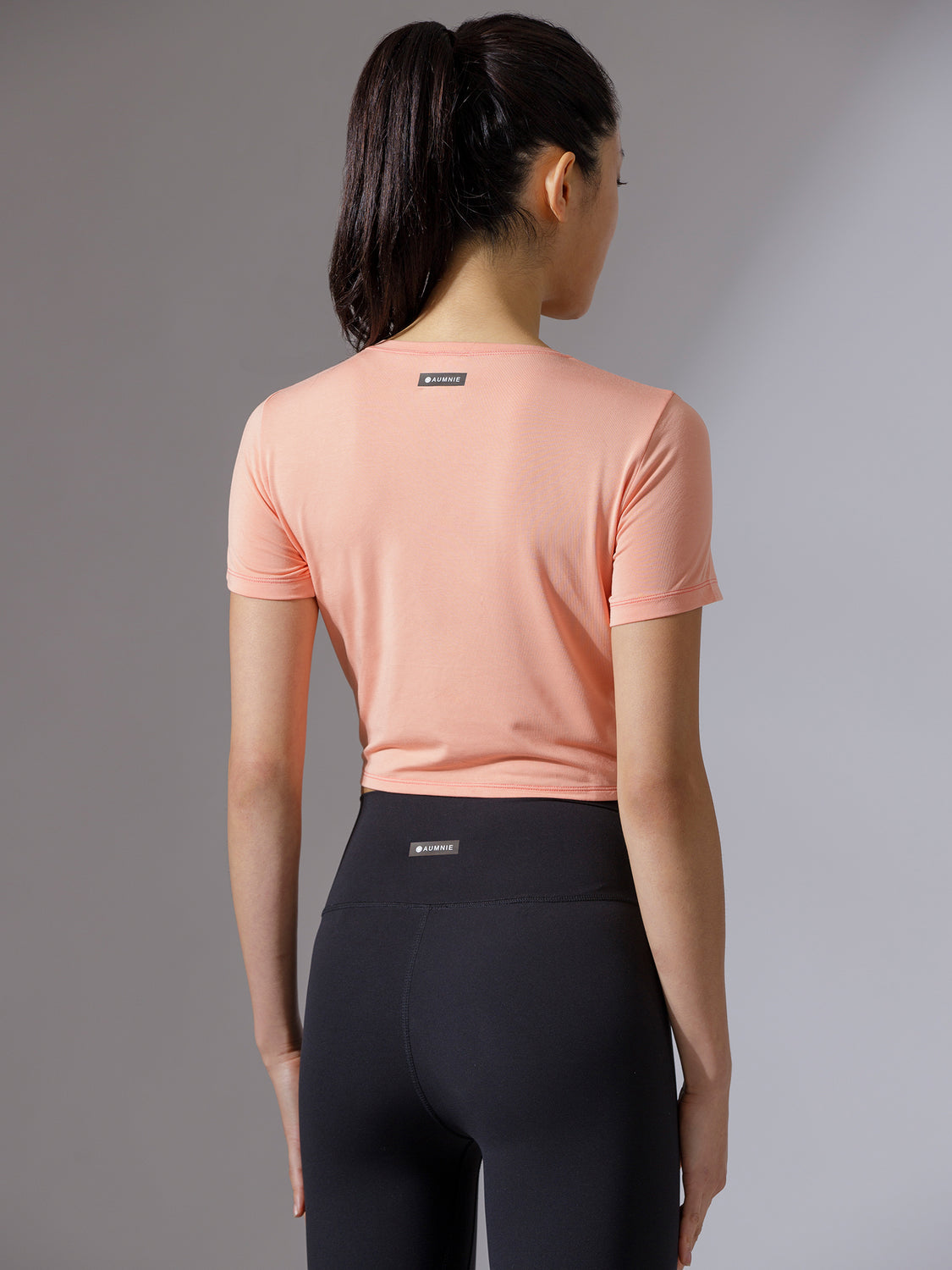 OFF TO THE SIDE SHORT SLEEVE TEE, PEACH