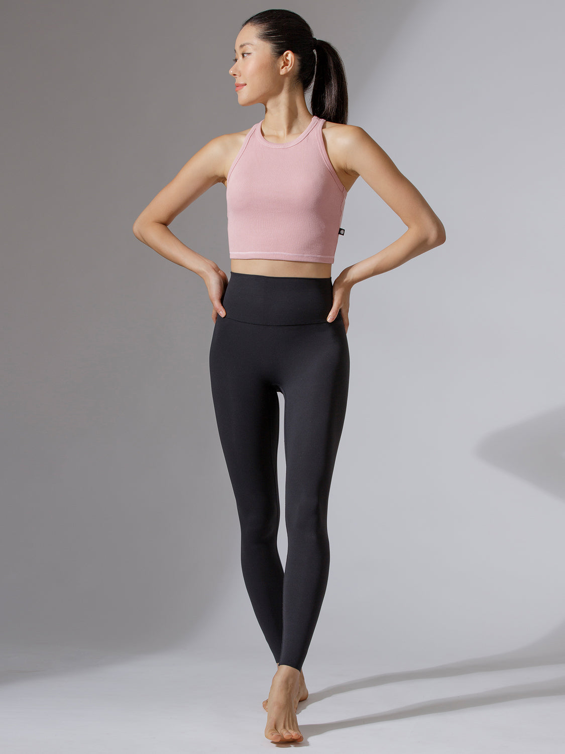 EVERYDAY RIBBED CROPPED SINGLET, PINK