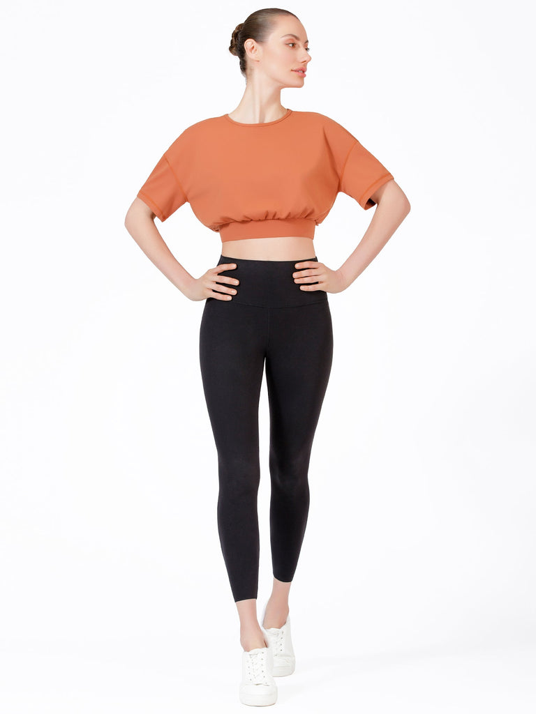CAREFREE CROPPED TEE, MAPLE