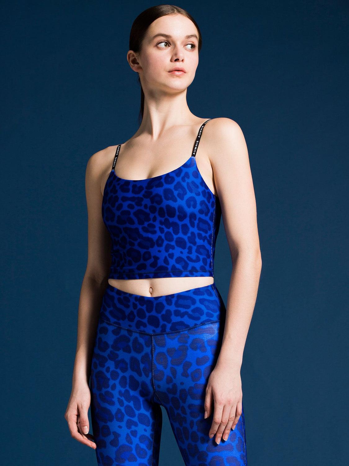 CT LOGO TANK, BLUE LEOPARD