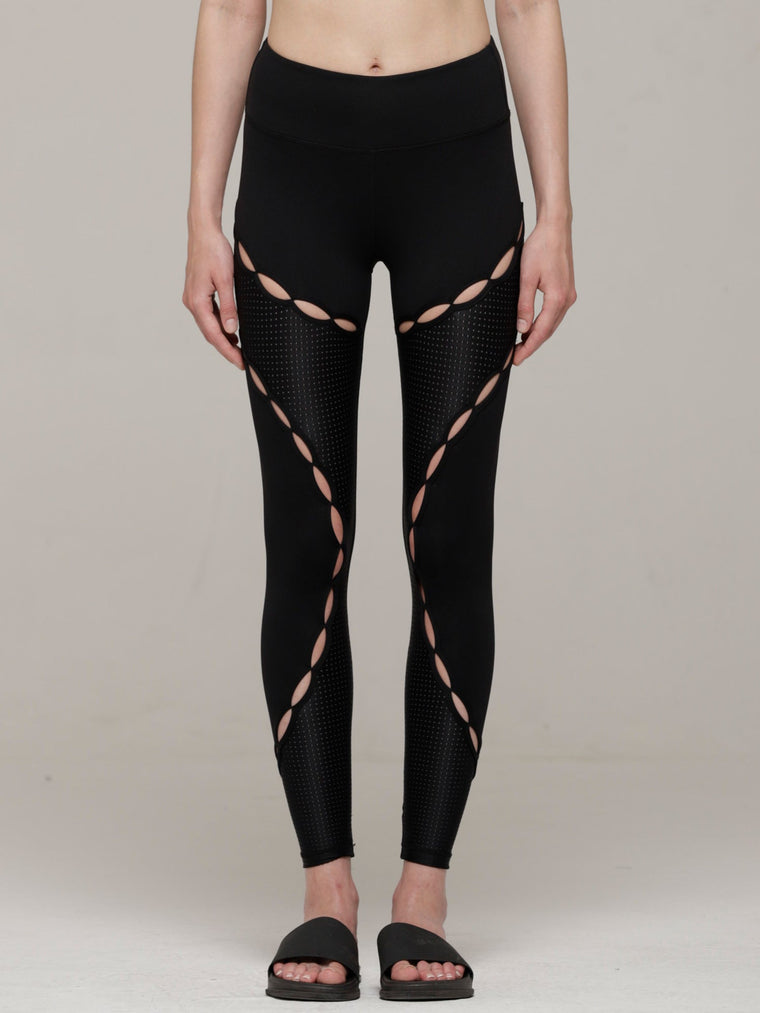 RESONANCE PANTS, BLACK/PERFORATED BLACK