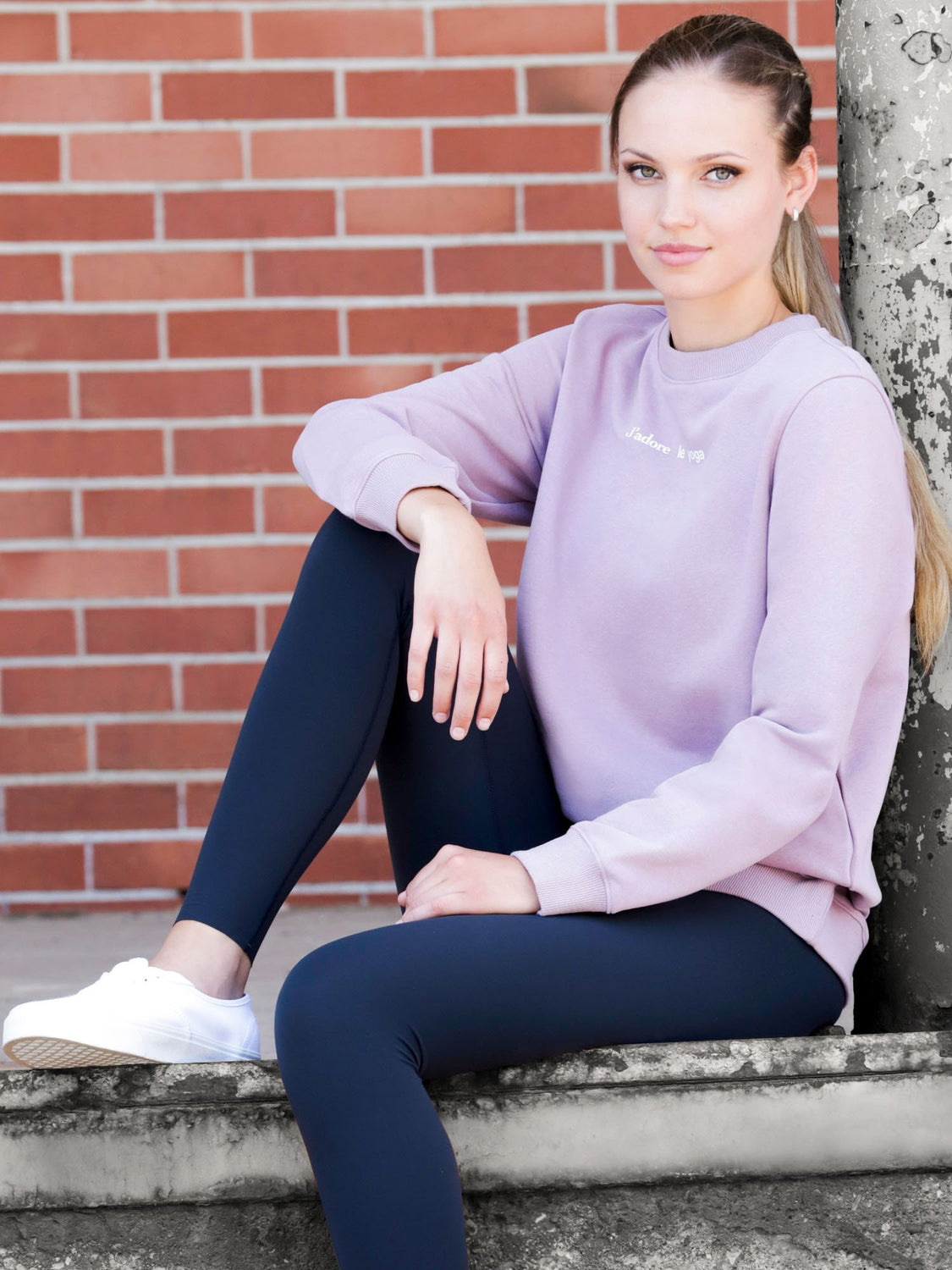 FRENCH YOGA SWEATSHIRT, PURPLE