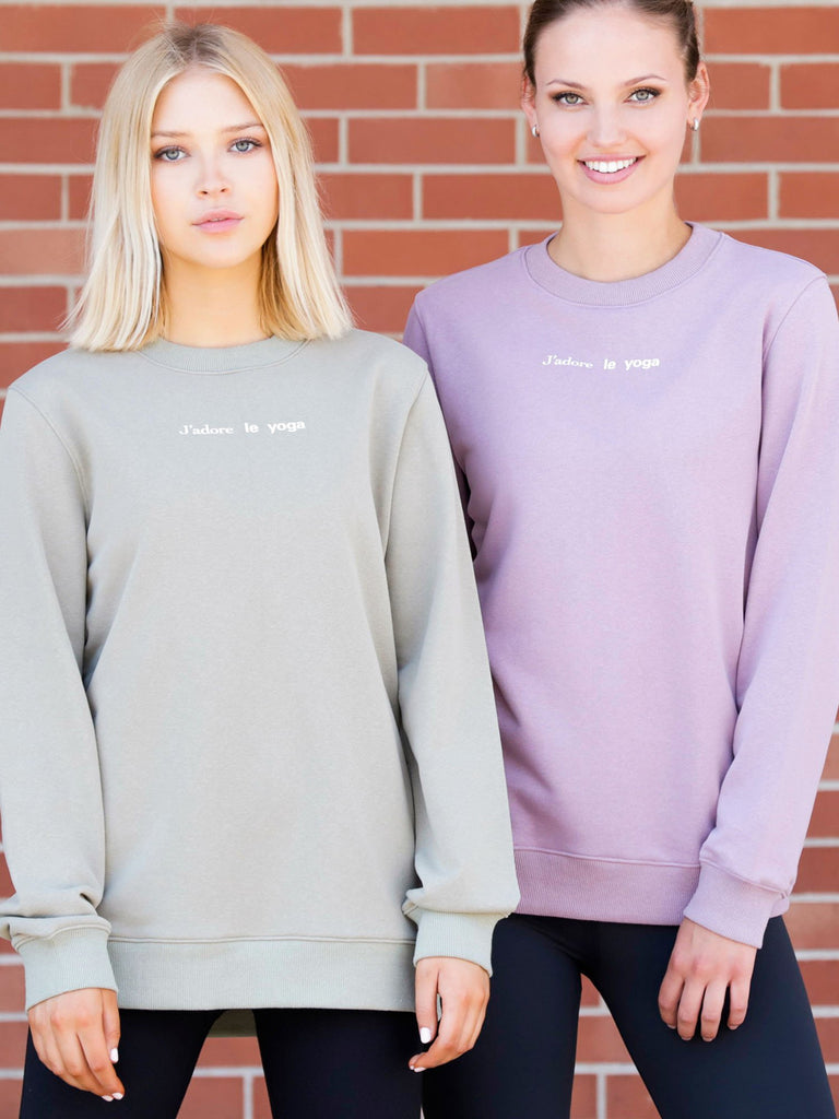 FRENCH YOGA SWEATSHIRT, PURPLE